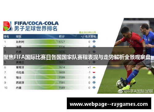 聚焦FIFA国际比赛日各国国家队赛程表现与走势解析全景观察盘